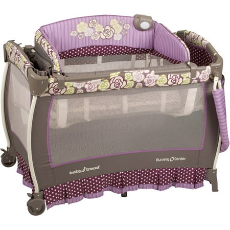 BabyTrend Deluxe Nursery Center Close N Cozy, Purple Rose