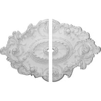 30 1/2"W x 20"H x 1 1/2"ID x 1 1/2"P Strasbourg Ceiling Medallion, Two Piece (Fits Canopies up to 1 1/2")