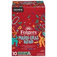 thumbnail image 3 of Folgers Mardi Gras Blend Medium-Dark Roast Coffee, Keurig K-Cup pods, 10 Count Box, 3 of 3