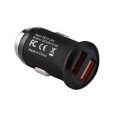 thumbnail image 2 of 2-Port Dual USB 2.4A Car Charger Adapter for iPhone 6 6S Plus SE 7 7+ XS X XR XS Max 8 8+ iPad Mini Air Pro, Samsung Galaxy S9 S8 S10 S10e S10 Plus Tab S7 S6 S5 Note 9 8 5 LG Smartphone Android -Black, 2 of 6