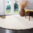 thumbnail image 4 of SAFAVIEH Indie Balfour Solid Polyester Shag Area Rug, White, 9' x 12', 4 of 6