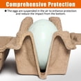 thumbnail image 2 of Upgraded Duck Egg Cartons, 1/4 Dozen Jumbo Egg Carton, 3 Cell Duck Egg Boxes, Blank Top, 15 Pack, 2 of 2