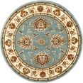 thumbnail image 2 of Well Woven Sultan Sarouk Light Blue Oriental 8 Round (7'10" Round) Area Rug Persian Floral Formal Traditional Area Rug Easy Clean Stain Fade Resistant Shed Free Modern Classic Thick Soft Plush Rug, 2 of 5