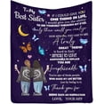 thumbnail image 1 of LHSHID Custom Blanket to My Best Sister Thank You for being Such an Inspiration Lightweight Blanket for Couch, 1 of 4