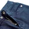 thumbnail image 4 of KIDSCOOL SPACE Boys Summer Denim Shorts, Ripped Soft Elastic Band Inside Half Jean Pants,Deep Blue,5-6 Years, 4 of 5
