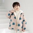 thumbnail image 2 of Abtuhar Boys and Girls Fall Winter Hooded Casual Outerwear and Jackets Thick Fleece‑lined Wind‑proof Padded Coat, 2 of 5