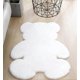 thumbnail image 2 of ZHAOCHENG Alfombra mullida KRIPINC, alfombra de piel sintética suave con forma de oso, alfombra de piel de oveja antideslizante para sala de estar, dormitorio, mesita de noche (blanco), 2 of 5