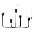 thumbnail image 7 of Better Homes & Gardens Decorative Indoor Black Iron Taper Candelabra, 7 of 7