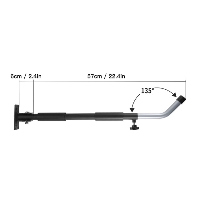 Rack 1 Pair of Wall Mount Storage Rack for Car Rooftop Cargo Box Paddle Board