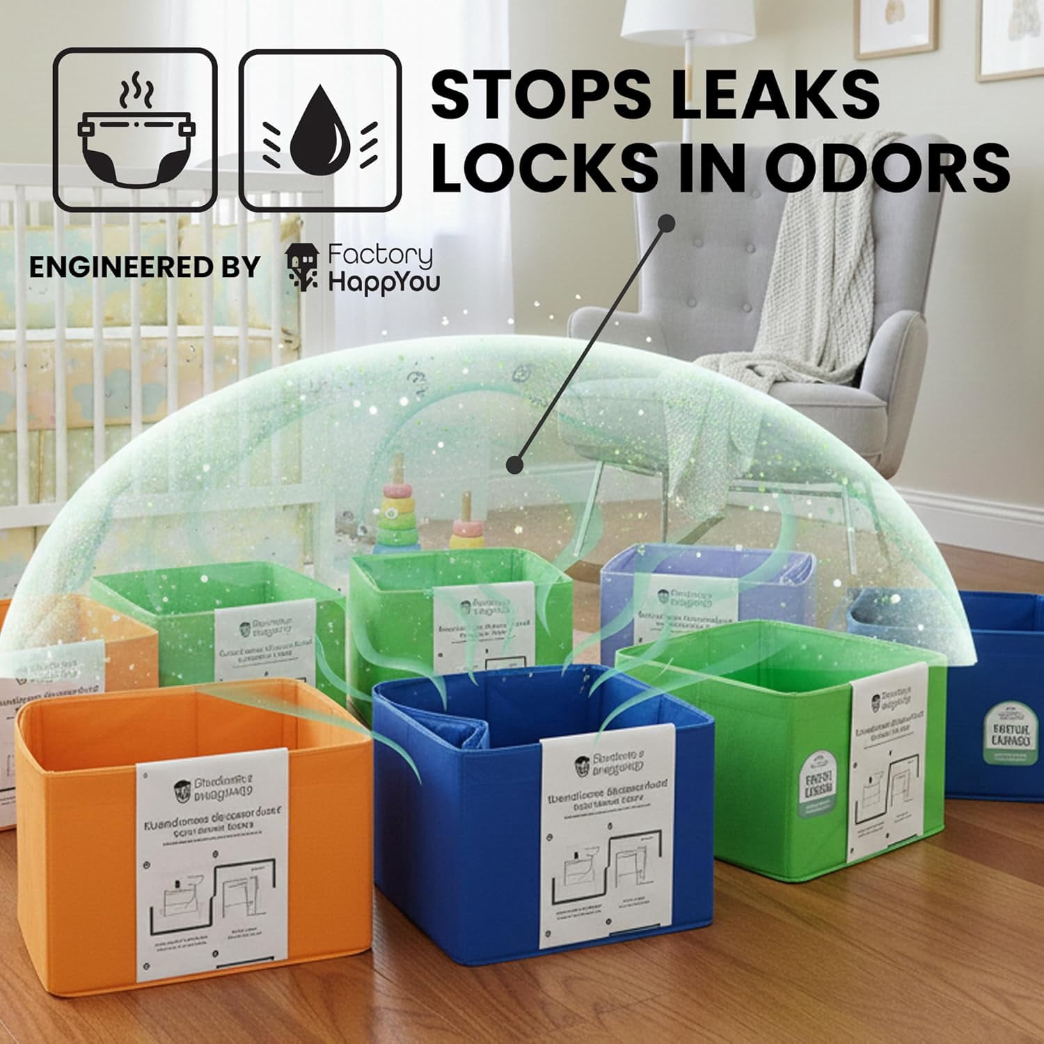 ® Pack of 8 Refills Compatible with Dekor PLUS Diaper Pails (NOT COMPATIBLE WITH DEKOR CLASSIC). A Refill is 394 in Long, 30% Thicker. Odor Control. Each Refill Holds up to 600 Diapers