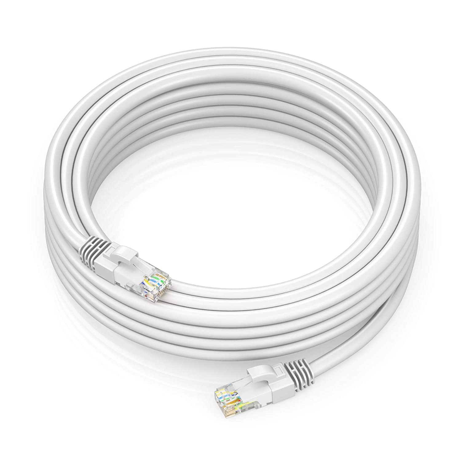 Câble Réseau Ethernet CAT 6 Plat RJ45 - 0.25m à 15m, Neuf, Pour Pose Sous Tapis