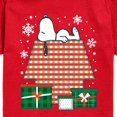 thumbnail image 2 of Peanuts - Snoopy Doghouse Christmas Patchwork Boys' Short Sleeve Graphic T-Shirt, 2 of 5