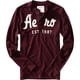 thumbnail image 1 of Aeropostale Mens Est 1987 Henley Shirt, Rojo, X-Large, 1 of 1