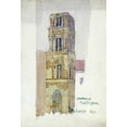 thumbnail image 2 of Mackintosh, Charles Rennie 18x24 Black Ornate Wood Framed with Double Matting Museum Art Print Titled - Palermo, Campanile Martorana, 2 of 4