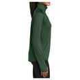thumbnail image 3 of Yellow Rooster Women's Sport Wick Stretch 1/2 Zip Pullover Forest Green XXL, 3 of 7