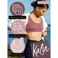 thumbnail image 2 of Kalon 4 Pack Ribbed Bralette Crop Top Comfort Lounge Bra, 2 of 9