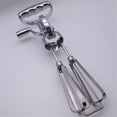 thumbnail image 2 of Baking hand cranked electroplated egg beater, dual wheel stainless steel kitchen mixer, cake baking tool Egg Beater Classic Hand Crank Style Stainless Steel Mixer （large size）, 2 of 5