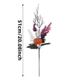 thumbnail image 3 of Halloween Flowers Branches Wreath,Halloween Pumpkin Decorations Glitter Skull,Gothic Floral Decor Artificial Flowers Berry Stems For Vase, 3 of 5