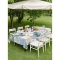 thumbnail image 4 of Outdoor Tablecloth with Umbrella Hole for Patio/Picnic/Party/Camping, Spring Floral Checkered Waterproof Table Cloth Rectangle Table Cover Washable, Sage Green Daisy Buffalo Plaid (52"x 70"), 4 of 8