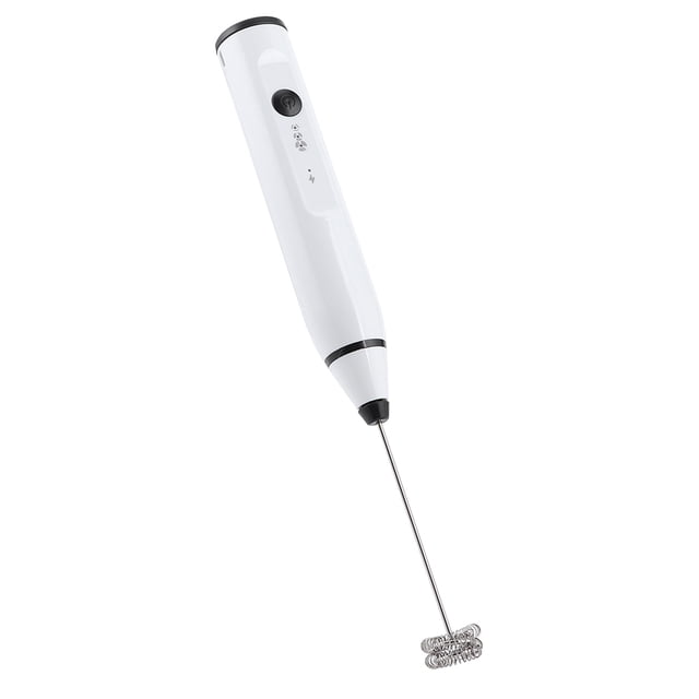 Batidor de huevos eléctrico NikouMX Espumador de leche recargable Color Plata