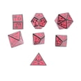 thumbnail image 1 of Juego de dados para juegos de mesa, 7 piezas de dados de metal, juego de dados de metal transparente, juego de dados poliédricos, calidad inigualable, 1 of 8