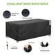 thumbnail image 5 of OPTUTUS Funda Rectangular para Mesa de Patio -600D Resistente Grande Impermeable Funda para Mesa de Té -98" Fundas para Sofá de Patio, Funda para Mesa de Comedor, Funda para Mesa y Silla Negra, 5 of 11