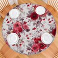 thumbnail image 2 of Pioneer Flower Floral Print Pattern Round Fitted Tablecloth with Elastic Edge,Dining Table Cover Waterproof,Outdoor Round Tablecloth for Camping,Dining,Indoor and Outdoor, 2 of 7