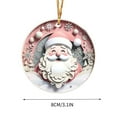 thumbnail image 3 of Christmas Acrylic Pendant Concave Textured Round Pendant Decoration, 3 of 6