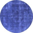 thumbnail image 1 of Ahgly Company Indoor Round Persian Blue Bohemian Area Rugs, 3' Round, 1 of 4