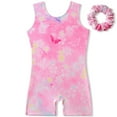 thumbnail image 1 of SILVERCELL Leotards for Girls Gymnastics Toddler Dance Biketards with Shorts Athletic Dance Wear Shiny One-Piece 3-10T, 1 of 8