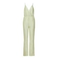 thumbnail image 4 of gakvbuo Jumpsuits For Women Summmer Dressy Wedding Women's Fashion Sleeveless Sequins Sexy Slim Fitting Suspender Playsuit Jumpsuit, 4 of 9