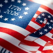 250 American USA Flag 3x5 FT, Red White and Blue Patriotic Decorations & Letter Printed US Flag USA High Wind with Stars and Stripes, Brass Grommets, Durable USA Flag Outdoor Outside