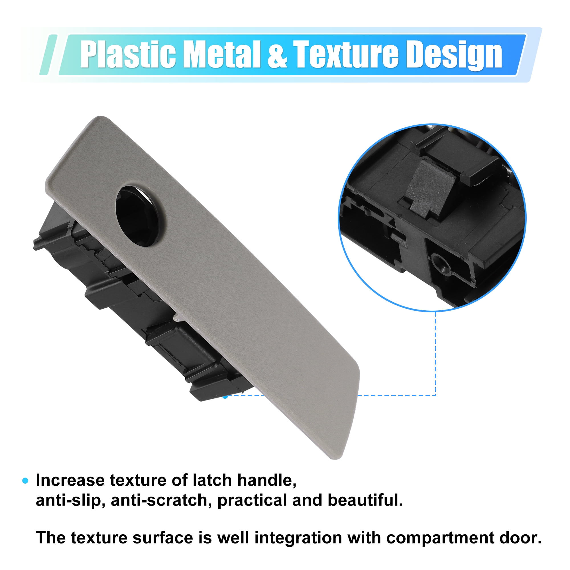 Glove Box Latch Handle Car Interior Accessories 5JM55ZJ8AC for Jeep Wrangler Plastic Black Beige