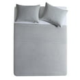 thumbnail image 3 of Mainstays Garment Washed Stripe Quilt, Silver Grey, King, Microfiber, All Ages, 3 of 13