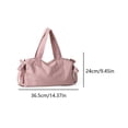 thumbnail image 3 of Lindo Bolso Hombro Con Lazo Mano Nailon para Las Axilas Mujer () Verde, 3 of 7