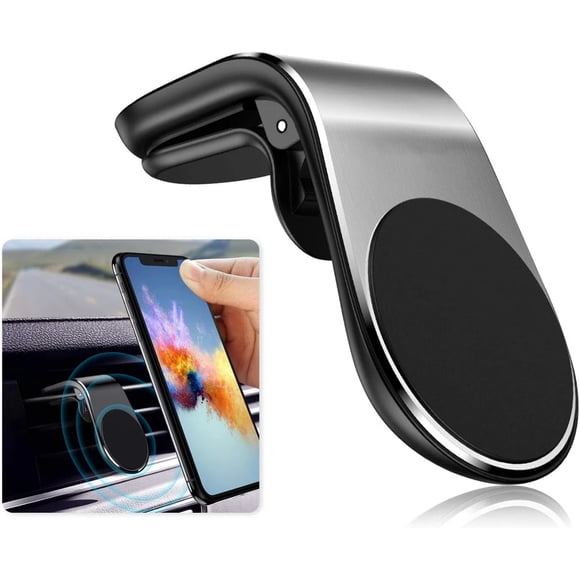 Support de Téléphone Universel pour Évent de Voiture - Support Magnétique pour Téléphones Portables et GPS, Compatible avec Diverses Marques de Téléphone Intelligent