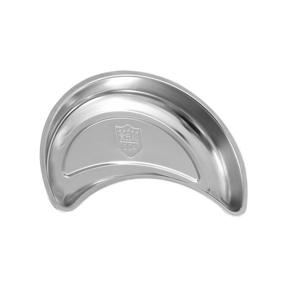 MEIBUTYUP Round Family Dining Stainless Steel Snack Serving Tray Kitchen Dishware