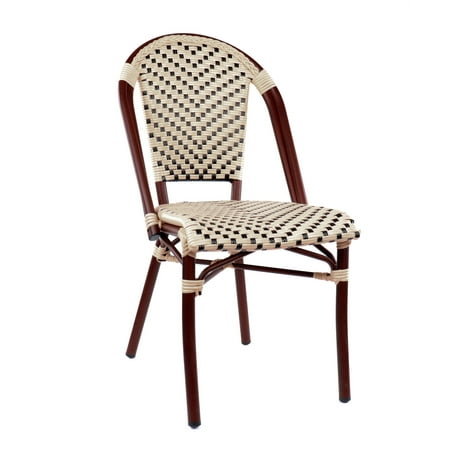 Les Lilas Aluminum Bamboo Stackable Side Chair