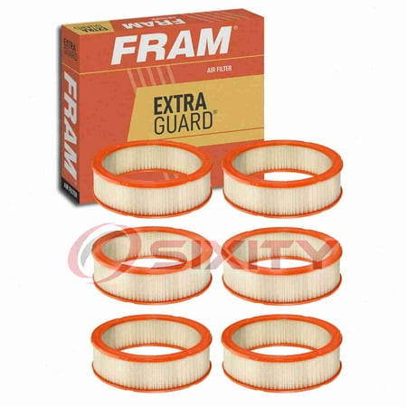 6 pc FRAM CA3588 Extra Guard Air Filters for 9185 A1154C CA3630 E-9180 LAF388 Intake Inlet Manifold Fuel Delivery Filters