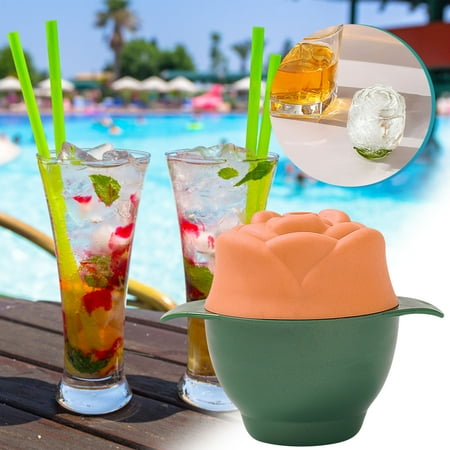 

Ovzne Kitchen Silicone Make A Container Ice Box Single Rose Flower Frozen Make A Container Diy Ice Ball Maker Whiskey Ice Tray Sphere Ice Make A Container