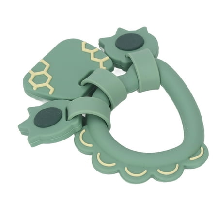 

Baby Bright Color Silicone Baby Teething Bracelet Cartoon Pattern Safe For Gift Green Coffee Beige