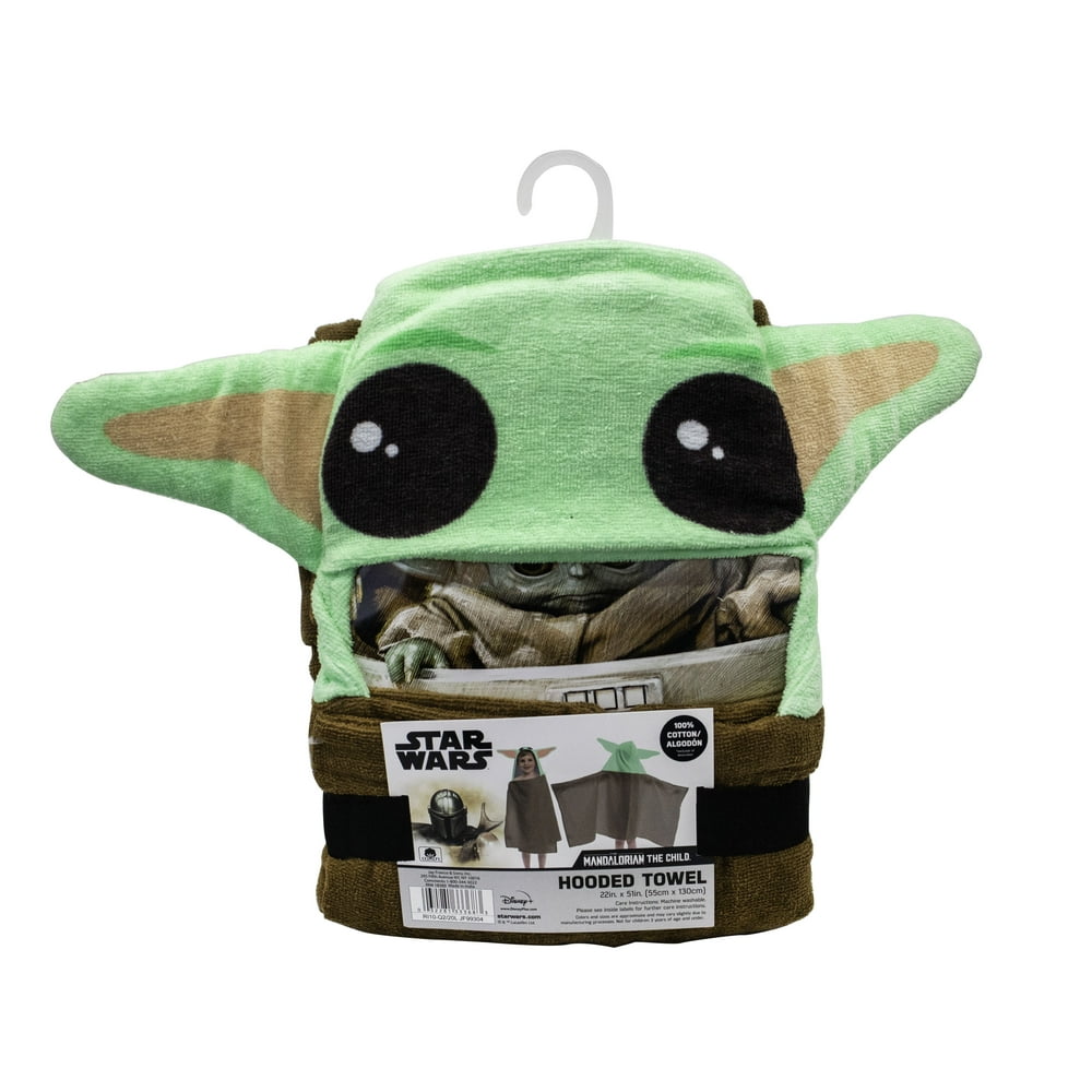 Mandalorian The Child Baby Yoda Hooded Bath Towel
