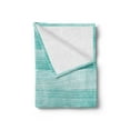 thumbnail image 2 of Teal Soft Flannel Fleece Throw Blanket, Painted Wood Board Horizontal Lines Birthdays Easter Holiday Print Backdrop Image, Cozy Plush for Indoor and Outdoor Use, 50" x 70", Turquoise, by Ambesonne, 2 of 5