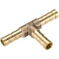 thumbnail image 3 of REGALWOVEN 6mm or 1/4" ID Brass Barb Splicer Fitting,T-Shaped 3Way,Barb Hose Fitting,2Pcs, 3 of 3