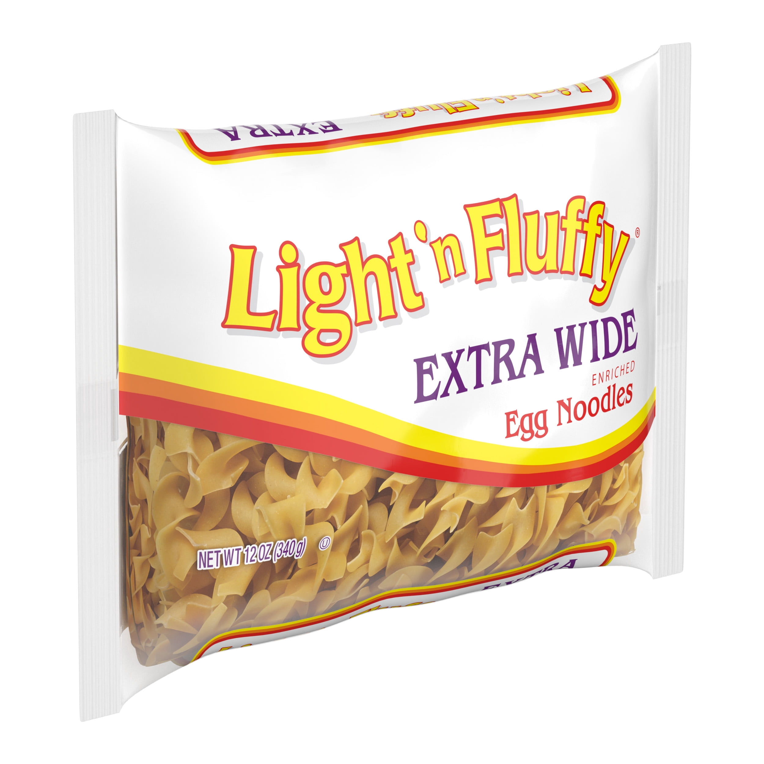 (3 pack) Light 'n Fluffy Extra Wide Egg Noodle Pasta, Thick, Hearty Noodles for Stroganoff, Casseroles & Soups