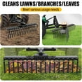 thumbnail image 5 of KUAFU 50 in Landscape Rake, 3 Point Rake for Category-0 Tractor, 360 Angle Adjustment for House, Garden, Farm, Clearing Brush, Raking Arenas, Preparing Soil Steel Black Powder Coated, 5 of 8