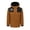 #A Brown, variant on Heated Jacket for Men and Women with 4 Heating Zones USB Rechargeable Heated Coats Unisex Fashion Long Sleeve Warm Winter Jacket Casual Zipper Pockets Hooded Windbreaker Jacket