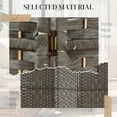 thumbnail image 5 of Topcobe 4 Panel Room Divider, Folding Screen, 5.6', Privacy Screen, Partition Room Dividers for Home, Apartment, Dark Gray, 5 of 7
