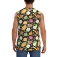thumbnail image 4 of Balery Fruits Camisetas sin mangas para hombre, absorbe la humedad y protege contra el mal olor.-X-Large, 4 of 7