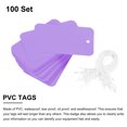 thumbnail image 2 of Waterproof Wires Plastic Shipping Tags for Product Identification Valve Marking Outdoor Tagging 2x3.6 Inch Purple 100pcs, 2 of 6